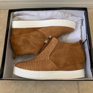 Ccocci snakeskin sneaker wedge shoes, 7.5/6.5